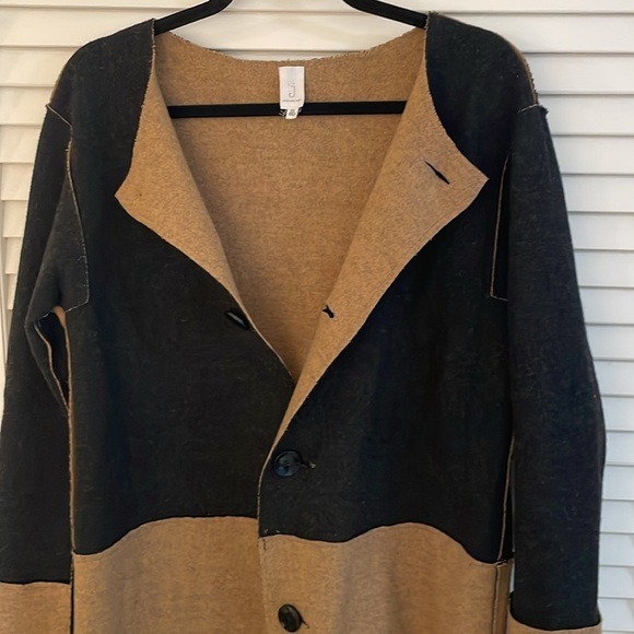Jones New York Black and Tan Pea Coat - Picture 10 of 12